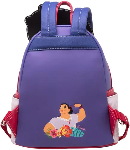 Vista 2 de Loungefly Disney Encanto Luisa Cosplay - Mini mochila para mujer, Varios colores, Wdbk3025