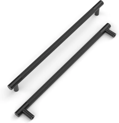 Vista 10 de 9BUILD Tiradores de barra en T de níquel satinado cepillado de 3 pulgadas, paquete de 10 manijas para gabinetes de cocina y tiradores de cajón