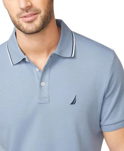 Vista 3 de Nautica Polo de manga corta con cuello de doble punta para hombre