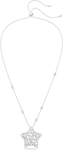 Vista 2 de SWAROVSKI Stella Necklace, Earrings, and Bracelet Crystal Jewelry Collection, Rhodium & Rose Gold Tone Finish