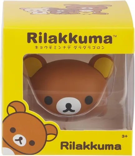 Vista 7 de Rilakkuma Kiiroitori San-X Figura de Juguete de Vinilo Original Acostada Korilakkuma