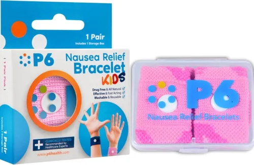 Vista 29 de P6 Bandas de mareo por movimiento para niños, pulseras para niños antináuseas, crucero por mar, viajes, enfermedades del automóvil, alivio natural