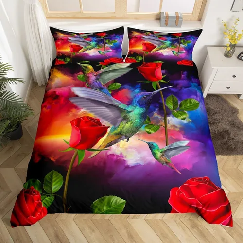 Vista 14 de Funda de edredón de caballo blanco y marrón, juego de ropa de cama 3D de animales de granja occidental para niñas y niños, funda de edredón