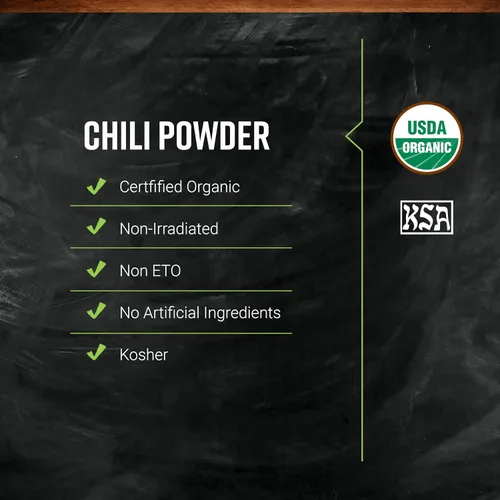Vista 6 de FRONTIER Co-op orgánico Chili en Polvo mezcla, 1 libra Bulk Bolsa