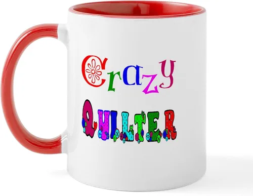Vista 49 de CafePress I'd Rather Be Quilting Mug Taza de café de cerámica de 11 oz (11.0 fl oz)