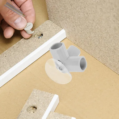 Vista 5 de ERINGOGO Piezas Conectores de codo Accesorios de junta para seguridad interior y montaje versátil Compatible con patios y puertas de juego