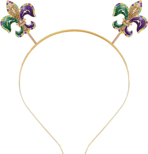 Vista 11 de MOLOCH Diadema de Navidad con lazo de Navidad, diadema de borla roja y verde, diadema de carnaval, disfraz de Navidad, accesorios para el cabello