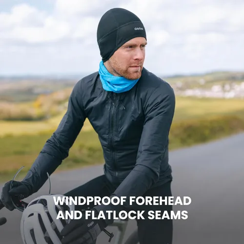 Vista 6 de GripGrab Gorra térmica ligera a prueba de viento para debajo del casco, ciclismo, correr, bicicleta, forro de invierno, gorro de forro de invierno