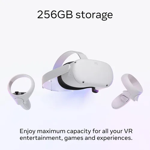 Vista 4 de Meta Quest 2 Advanced All-In-One Virtual Reality Headset 256 GB Get Meta Quest 2 with GOLF and Space Pirate Trainer DX included