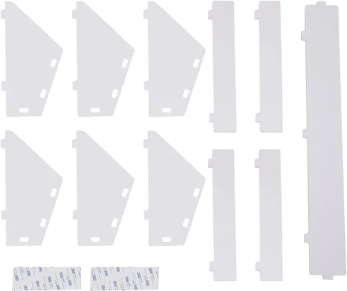 Vista 6 de DYRABREST Zapatero blanco de 3 capas organizador de zapatos con 3 cajones abatibles, moderno armario de almacenamiento de zapatos ultrafino