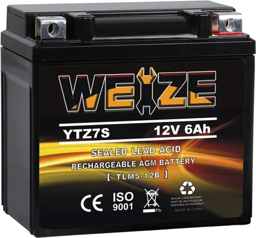 Vista 16 de Weize YTX4L-BS - Batería de motocicleta sellada recargable de alto rendimiento compatible con Polaris Scrambler, Sportsman 90, Honda Scooters NQ50