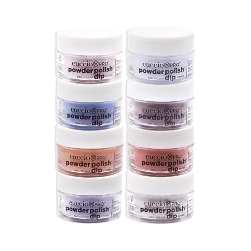 Vista 2 de Cuccio Sistema de inmersión de color de esmalte en polvo para uñas, aplicación rápida, fácil e inodora, duradero, color vibrante, resultados claros