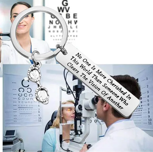 Vista 7 de Feelmem - Llavero con diseño de gafas de ojo de médico