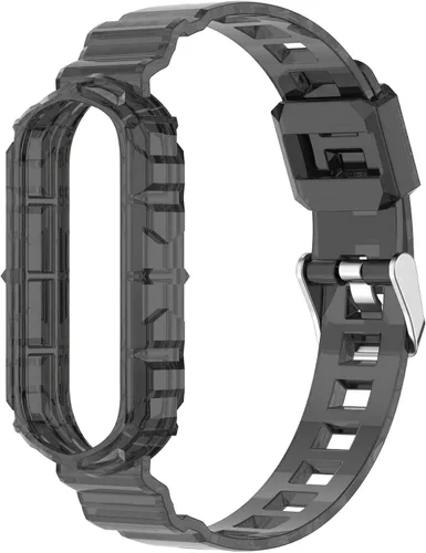Vista 3 de REYDA Correa de silicona compatible con Xiao Mi Smart Band 7/Mi Smart Band 6/Mi Smart Band 5, suave y flexible y transpirable, pulsera de silicona