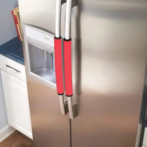 Vista 8 de Horeset Fundas para manija de puerta de refrigerador con estampado de bandera estadounidense, lavable, antideslizante, protector de US Flag