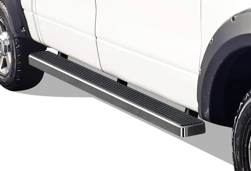 Vista 11 de APS (Estribo plateado) Estribos Nerf Bars escalones laterales compatibles con Ford F150 2004-2008 SuperCrew Cab