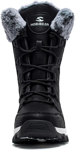 Vista 4 de HOBIBEAR Girls Boys Kids Snow Boots Waterproof Slip Resistant Outdoor Winter Shoes(KidsLittle KidsBig Kids)