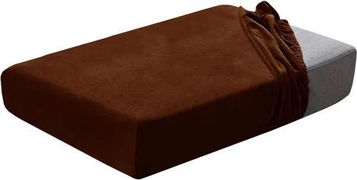 Vista 23 de Juego de fundas de cojín para asiento de sofá, fundas de cojín de terciopelo elástico, repuesto para cojines individuales con tela elástica Aguacate