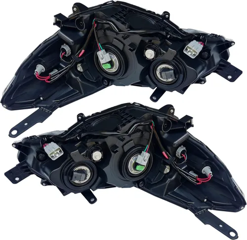 Vista 7 de CNCEST Par de faros delanteros halógenos, ajuste directo, carcasa cromada, lente transparente, para modelos Subaru Impreza 2015-2016, delantero