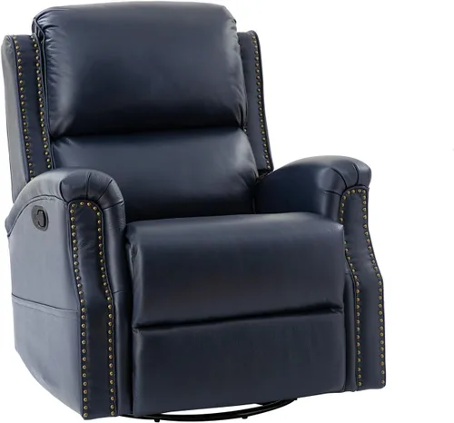 Vista 9 de HULALA HOME Mecedora reclinable giratoria, azul marino