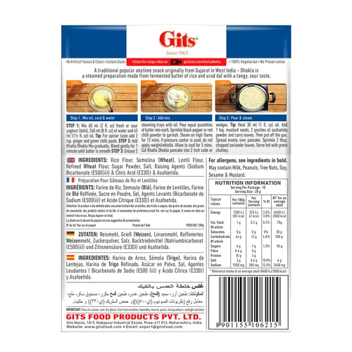 Vista 9 de Gits Khatta Dhokla Mix, 7 onzas