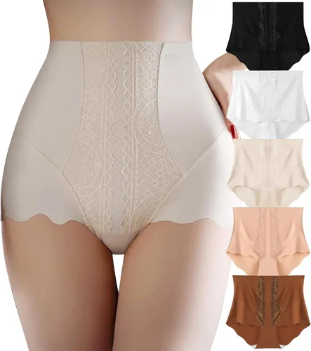 Vista 12 de Ropa interior para mujeres, algodón, cintura media, sin rollitos, cobertura completa, calzoncillos tipo brief para damas, bragas, lencería, ropa