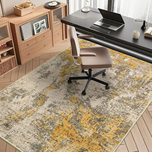 Vista 45 de Tapete para silla de oficina para suelo de madera dura, 48"x36" tapete protector de escritorio de computadora de fácil deslizamiento para silla Hoja