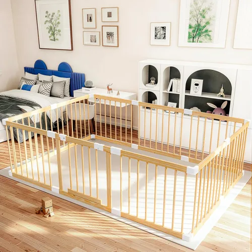 Vista 9 de Corralito portátil para bebés, corralito para bebés y niños pequeños, corralito para niños pequeños de 1 a 3 años, valla para bebés, área de juego