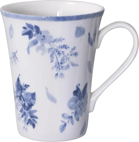 Vista 11 de Mikasa Kiley Bone China - Juego de vajilla ligera de 16 piezas resistente a las astillas, servicio para 4, azul y blanco