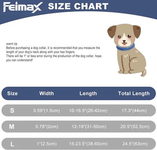Vista 4 de FEimaX Collar de silicona impermeable para perro ajustable y resistente al olor, fácil de limpiar para perros grandes, medianos y pequeños, collares