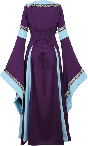 Vista 107 de Kranchungel - Vestidos renacentistas de estilo medieval/irlandés/campesino para mujer; disfraz de hada, para bailes