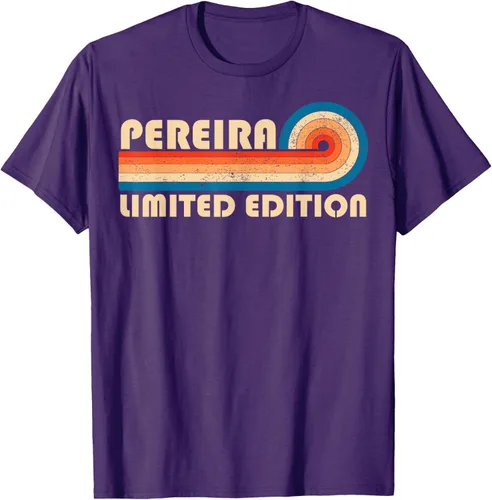 Vista 49 de PEREIRA - Camiseta vintage con apellido retro de los años 80 y 90, Negro