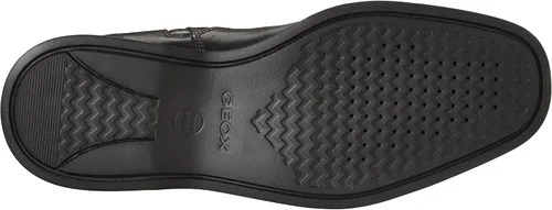 Vista 4 de Geox Botas Chelsea de caña baja para hombre, Negro