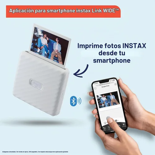 Vista 2 de Impresora Fujifilm Instax Link Wide - Mocha Gris