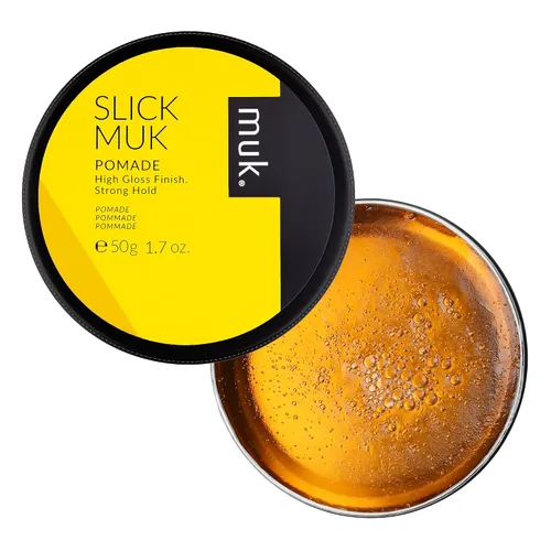 Vista 2 de Muk Haircare Slick Muk - Pomada de alto brillo, pomada de cabello de fijación fuerte para hombres, 1.76 onzas