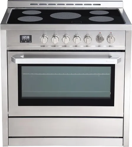Vista 9 de Rangaire RRE241TS - Horno eléctrico de 24 pulgadas con temporizador, acero inoxidable, quemadores infrarrojos, convección verdadera, estantes