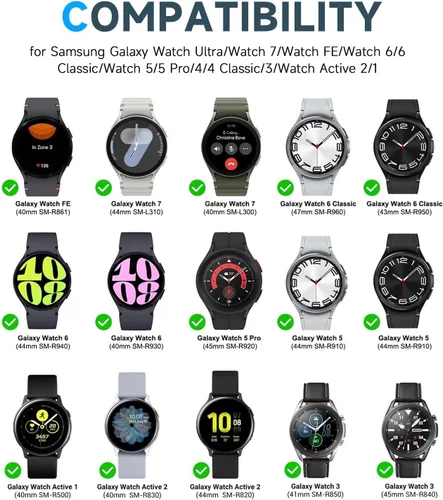 Vista 2 de Paquete de 2 adaptadores de cargador de reloj compatibles con Samsung Galaxy Watch 8/8 Classic /7/6/5/4/3/FE/Active 2/Active Classic/5/5 Pro/4/4