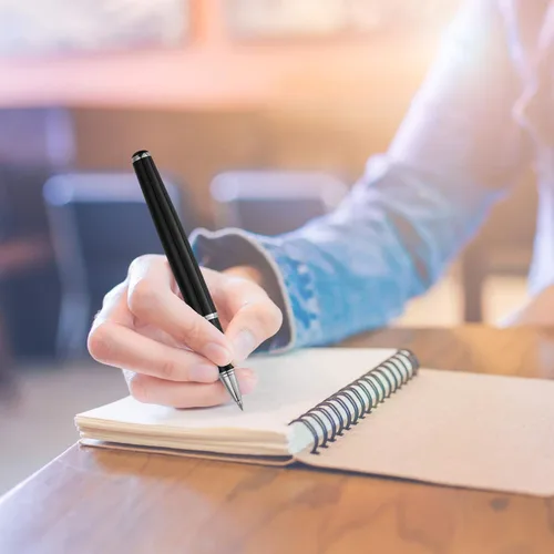 Vista 7 de Tenare Bolígrafos con peso para temblores de manos, bolígrafos pesados de tinta negra, herramientas de escritura con peso para temblores de manos
