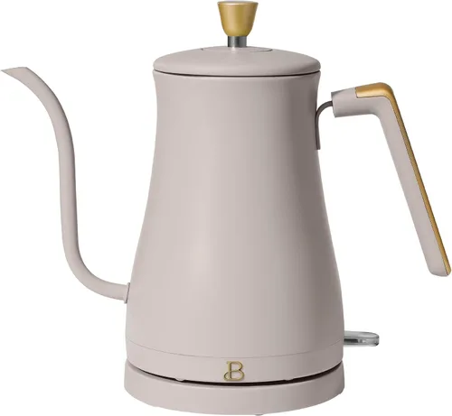 Vista 10 de Hervidor eléctrico de cuello de cisne de 1 litro, 1200 W, hervidor rápido con boquilla de vertido de precisión, interior de acero inoxidable