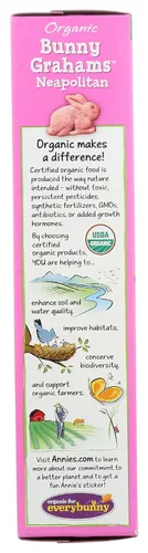 Vista 160 de Annie's Organic Chocolate Bunny Graham Snacks, 7.5 onzas