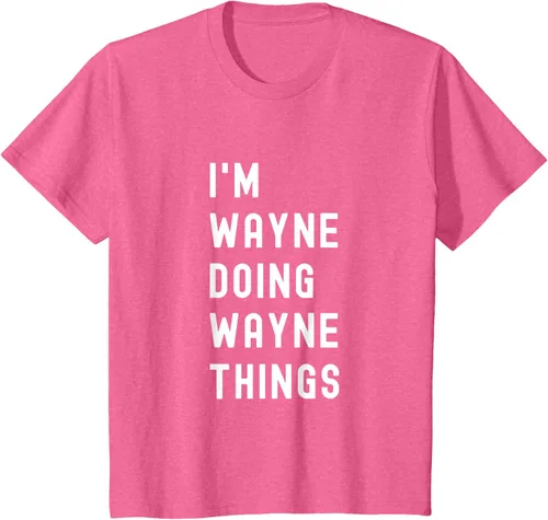 Vista 55 de Camiseta I'm Wayne Doing Wayne Things, Negro