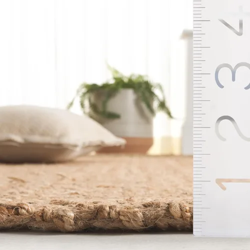 Vista 6 de SAFAVIEH Natural Fiber Collection - Alfombra decorativa de 2 pies 3 pulgadas x 4 pies, natural, hecho a mano, ideal para zonas de alto tráfico