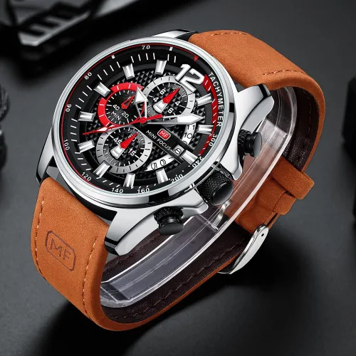 Vista 4 de KXAITO Mens Watches Military Sport Waterproof Chronograph Watch Luminous Silicon Strap Casual Watches for Men Fashion Analog Quartz Business Wrist
