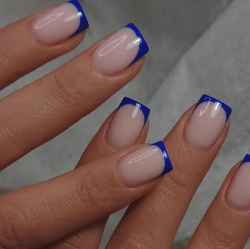 Vista 40 de 30 Uñas Postizas de Punta Francesa Negra a Presión, Uñas de Almendra Cortas para Presionar, Uñas Postizas Cortas en Forma de Almendra, Uñas