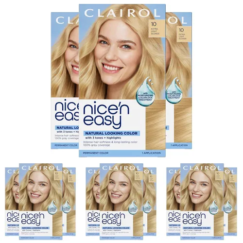 Vista 37 de Clairol Nice'n Easy Tinte Permanente para el Cabello, 3 Castaño Negro Color de Cabello, Paquete de 3 3 marrón negro
