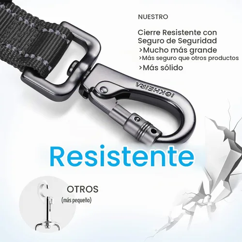 Vista 3 de Correa de perro resistente para perros grandes, correa elástica para perros