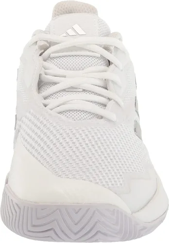 Vista 2 de adidas Courtjam Control - Tenis para mujer, Cloud White-silver Metallic