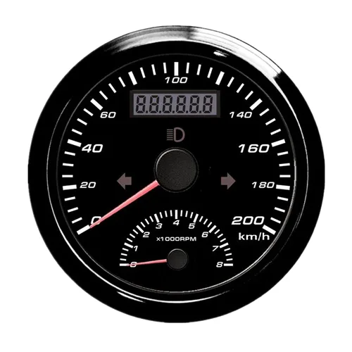 Vista 8 de ELING Velocímetro GPS de 3.346 in con tacómetro 60KM/H 4000RPM para automóvil, motocicleta, ATV, UTV, kilometraje reiniciable con retroiluminación