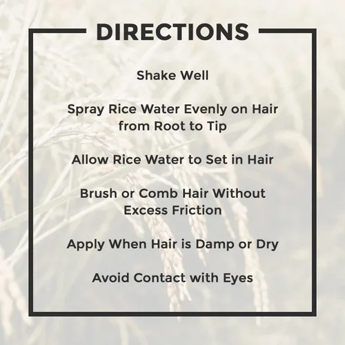 Vista 7 de Baja Basics, Agua de arroz para el crecimiento del cabello, grueso, fuerza, brillo, acondicionador sin enjuague para cuero cabelludo, hidratante