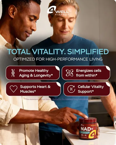 Vista 6 de 4Well Products Resveratrol, 90 Cápsulas + Suplemento NAD Plus, 60 Cápsulas